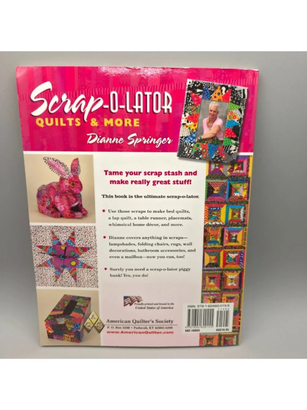 Scrap-O-Lator Quilts & More Dianne Springer Sewing Craft Book Beginners Experts